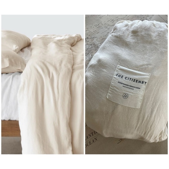 The Citizenry Other - 🆕The Citizenry Stonewashed
Linen Duvet Cover QUEEN
Ivory NWT